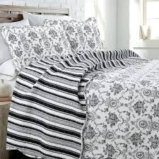 Gray Cotton Queen Quilt Bedding Set