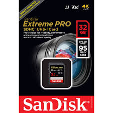 Thẻ nhớ SD SanDisk 32GB Extreme PRO UHS-I 95MB/s - WinWinStore