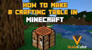 a crafting table in minecraft scalacube