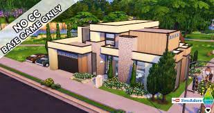 sims base game only modern house