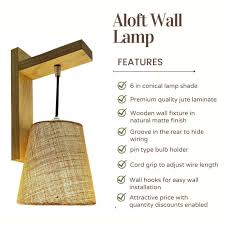 Aloft Wooden Wall Light Decorative