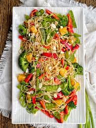 asian cold noodle salad sweet savory