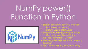 Numpy Power Function In Python