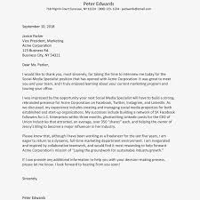 Job Interview Thank You Letter And Email Examples