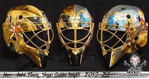 William karlsson signed vegas golden knights mini helmet coa bas autograph vgk. Fleury Combines Last Two Golden Knights Masks Into New One Ingoal Magazine