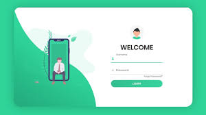 responsive animated login form using