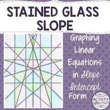 Stained Glass Slope Graphing Linear