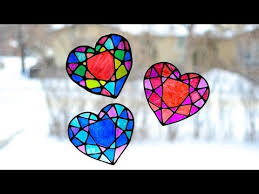 stained glass heart suncatcher you