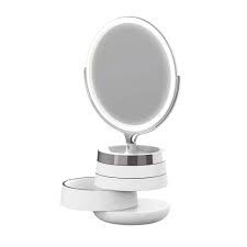 led tabletop bathroom makeup mirror