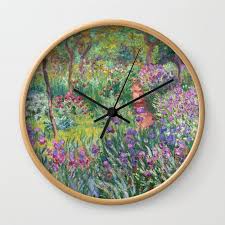 Claude Monet Wall Clock By Palazzo Art