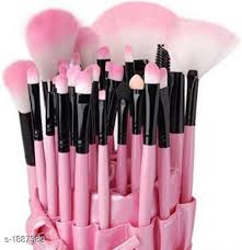 makeup brush set of 24 pink koshur