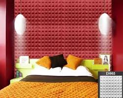 White Pvc Bedroom 3d Wall Decorative