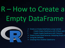 create empty dataframe in r spark by