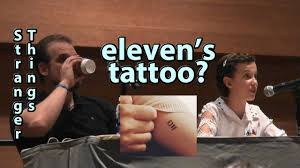 Is Eleven's Tattoo REAL? & Millie Bobby Brown Birthday & David Harbour Stranger  Things - YouTube