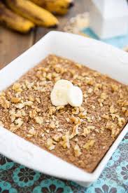 banana baked oatmeal the healthy foo