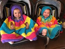 Rainbow Car Seat Poncho Pattern