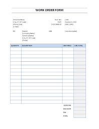 Work Order Form Download This Work Order Form Which Is