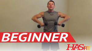 15 minute beginner weight easy exercises hasfit beginners workout routine strength you