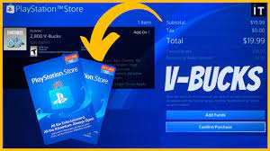 how to redeem vbucks with psn gift card