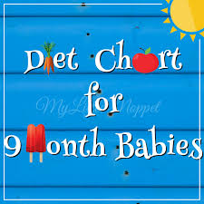 My Little Moppet Diet Chart For 9 Month Babies 9 Month
