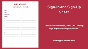 printable sign in and sign up sheet