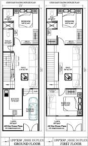 15 50 House Plan 15 X 50 Duplex House