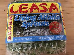 living alfalfa sprouts nutrition facts