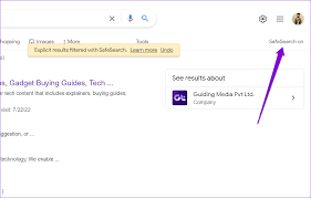 enable or disable google safesearch