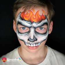 halloween skeleton face paint tutorial
