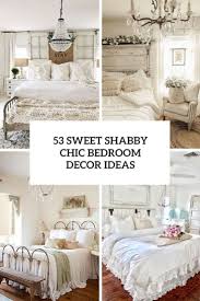 sweet shabby chic bedroom décor ideas