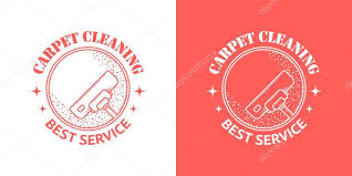 carpet cleaning logo vector art stock