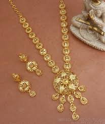 dubai real gold design necklace forming