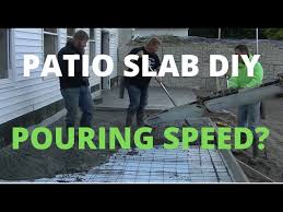 Concrete Patio Diy Pour How Fast Do