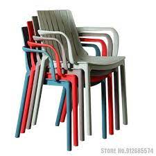 Nordic Plastic Chair Backrest Household