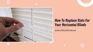 How To Replace Slats For Your Horizontal Blinds