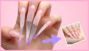 fibergl nails with gel polish makhsoom