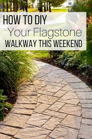 how to diy your flagstone walkway this