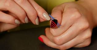 nail art designs using scotch tape