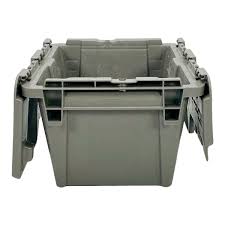 milk crates direct attached lid tote
