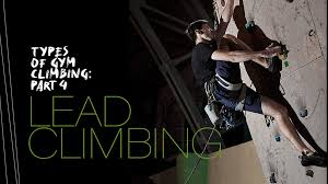 types of gym climbing lead climbing