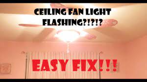 ceiling fan flickering easy fix