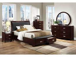 Wood Bedroom Set With Curved Footboard