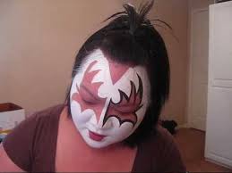 kiss ace frehley face painting design