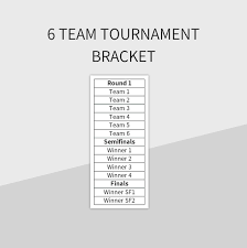 free tournament brackets templates for