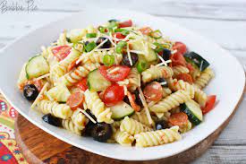 easy rotini pasta salad recipe bubbapie