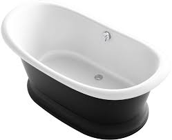 Great ideas to choose extra deep soaking tub. Kohler K 21000 P5 0 White Artifacts 66 Free Standing Cast Iron Soaking Tub With Center Drain Base Sold Separately Faucetdirect Com