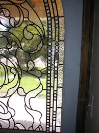 8 Foot Leaded Clear Textured Glass Window