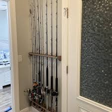 Wall Mount Rod Rack Fishing Pole Holder