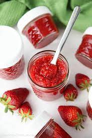 low sugar strawberry freezer jam