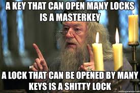 If your key will not in. A Key That Can Open Many Locks Is A Masterkey A Lock That Can Be Opened By Many Keys Is A Shitty Lock Dumbledore23453454315 Meme Generator